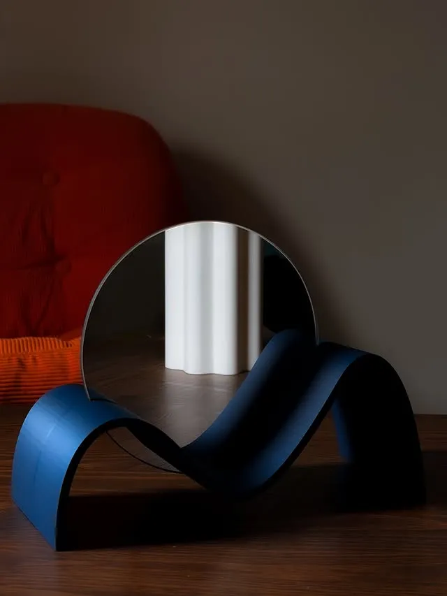 Support miroir — Impression 3D · PLA · miroir rond